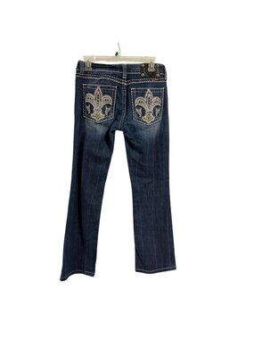 Miss Me Fleur De Lis Bootcut Jeans Size 29 JP5073UX
